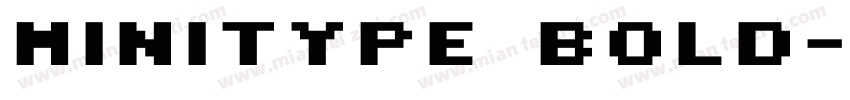 MiniType Bold字体转换
